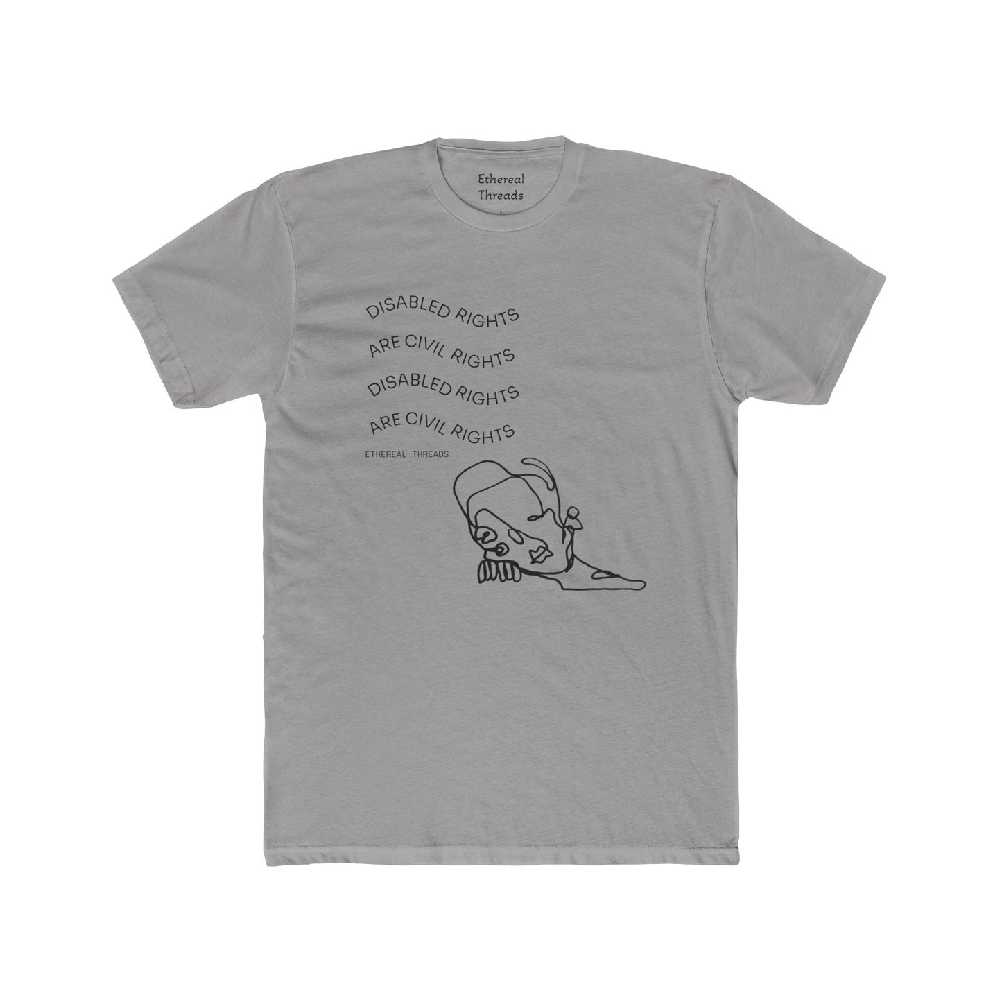 DISABILITY RIGHTS Unisex Cotton Crew Tee