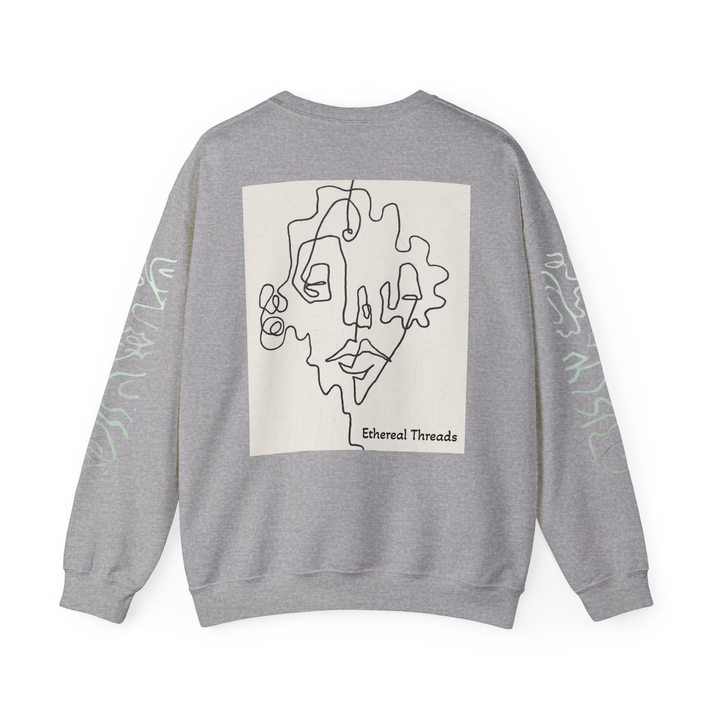 Up and Out- Single Line: Unisex Heavy Blend™ Crewneck Sweatshirt