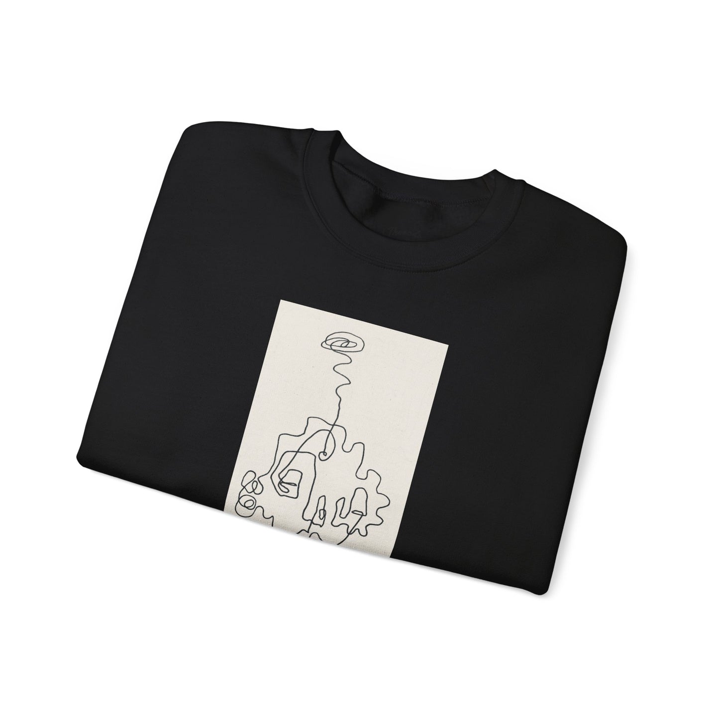 Up and Out- Single Line: Unisex Heavy Blend™ Crewneck Sweatshirt