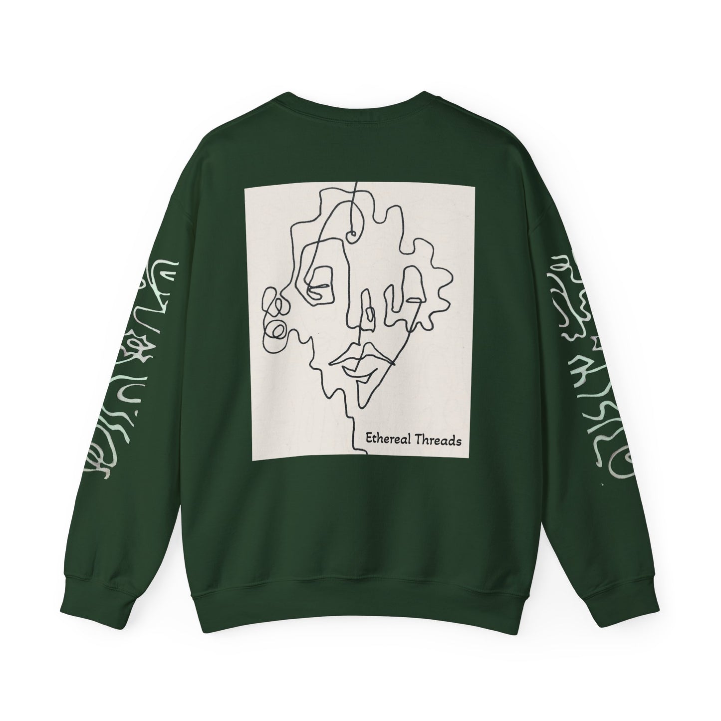Up and Out- Single Line: Unisex Heavy Blend™ Crewneck Sweatshirt