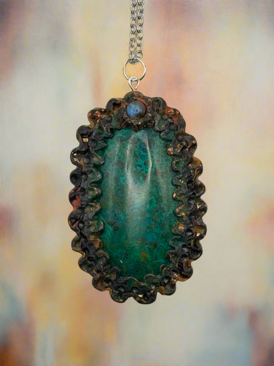 Chrysocolla necklace