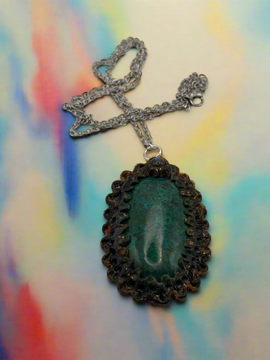 Chrysocolla necklace