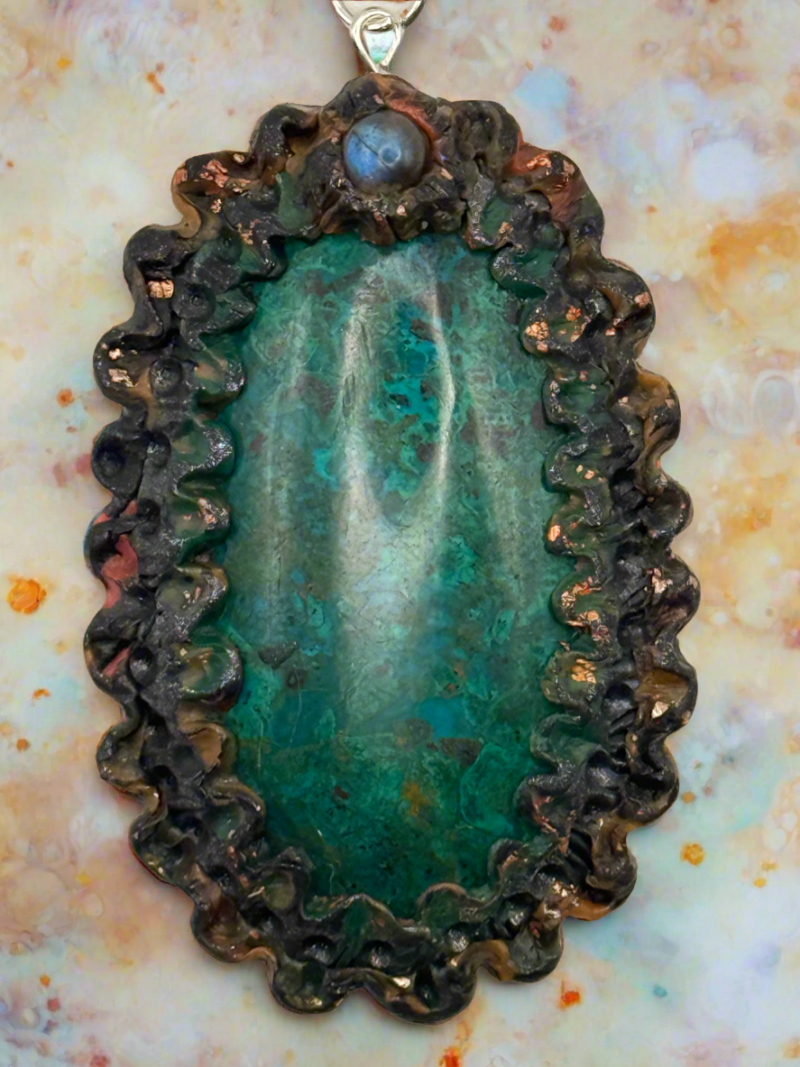 Chrysocolla necklace