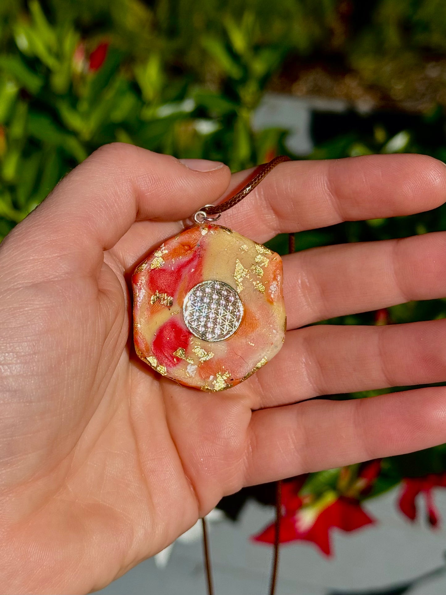 Sacred Geometry 7 Moonstone Talisman